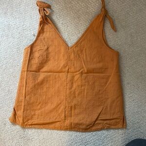Madewell tie strap v neck tank
